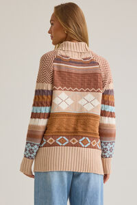 Kadence Fair Isle Cardigan Detail 7 - Altar'd State