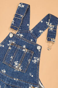 Layla Floral Barrel Jean Overall Detail 4 - Altar'd State