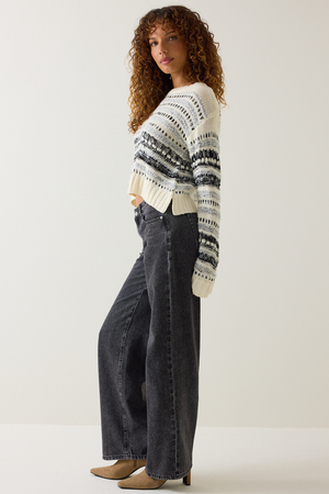 Lannah Mix Texture Sweater - Altar'd State - 