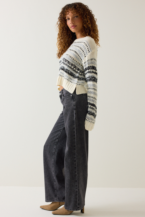 Lannah Mix Texture Sweater Detail 4 - Altar'd State