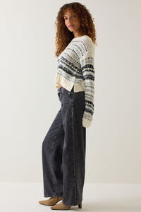 Lannah Mix Texture Sweater Detail 4 - Altar'd State