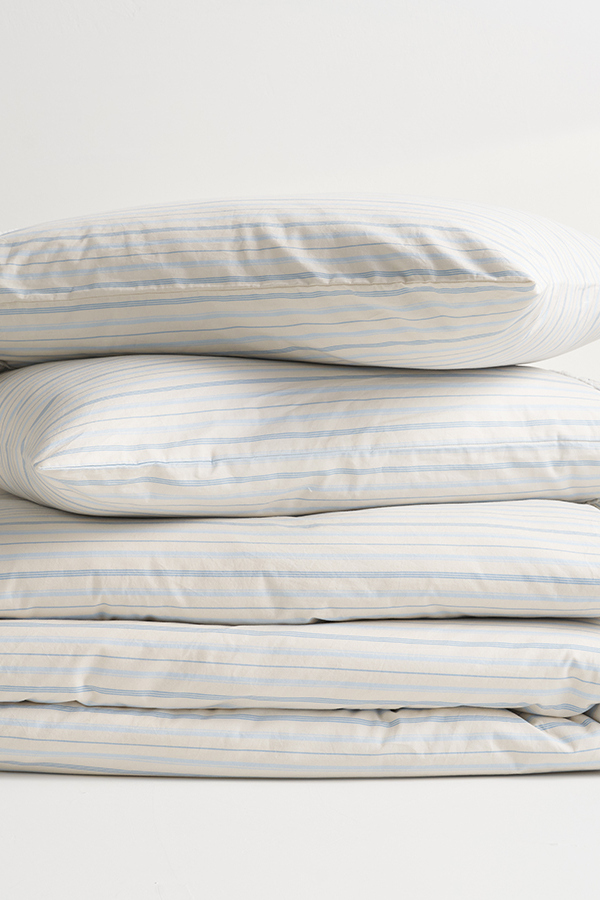 Piper Stripe Ruffle Cotton Single Sham Detail 1 - Altar'd State