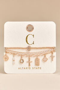 C Charm Bracelet Set - Altar'd State