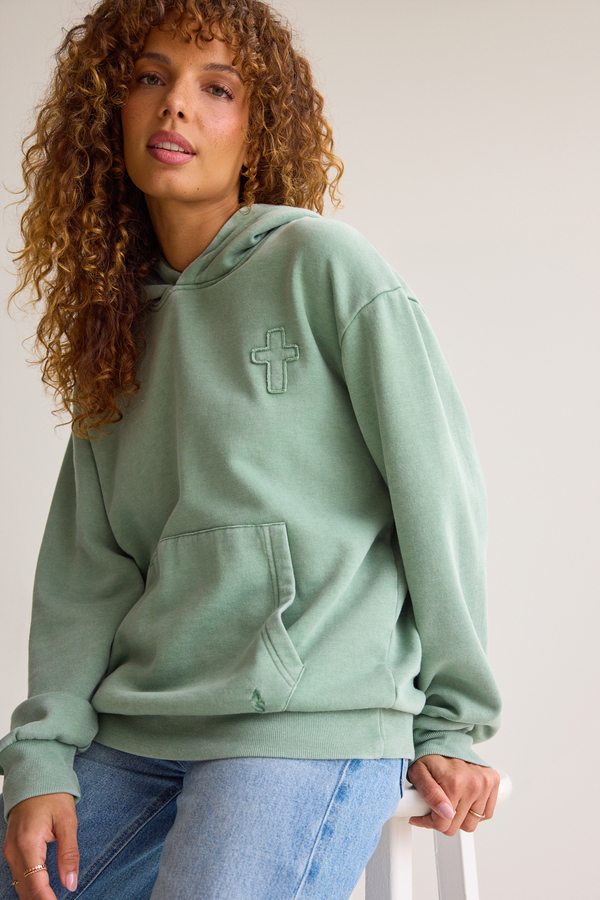 Saved By Grace Hoodie Detail 4 - Altar'd State