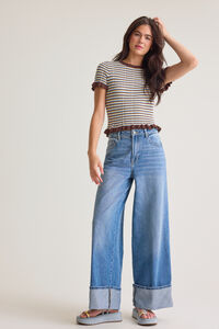 Rylan Striped Knit Tee Detail 2 - Altar'd State
