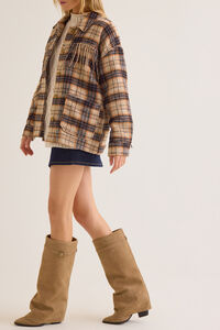 Cambria Fringe Plaid Wool Jacket Detail 3 - Altar'd State