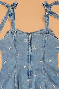 Jane Embroidered Denim Romper and Tee Set Detail 6 - Altar'd State