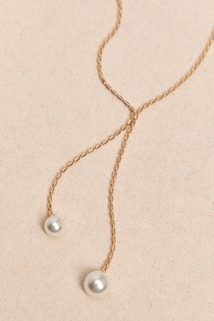 Pearl "Y" Necklace - Altar'd State