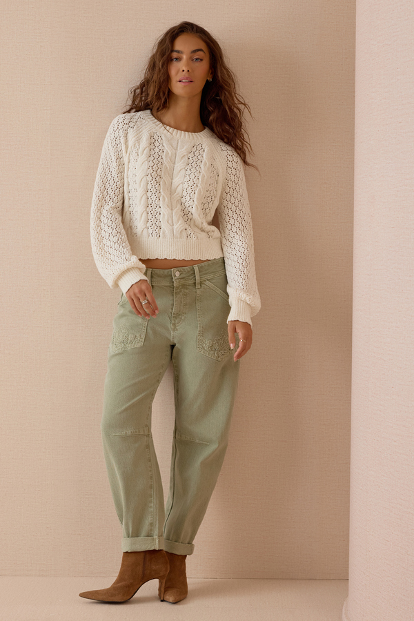 Jackie Chenille Sweater Detail 2 - Altar'd State