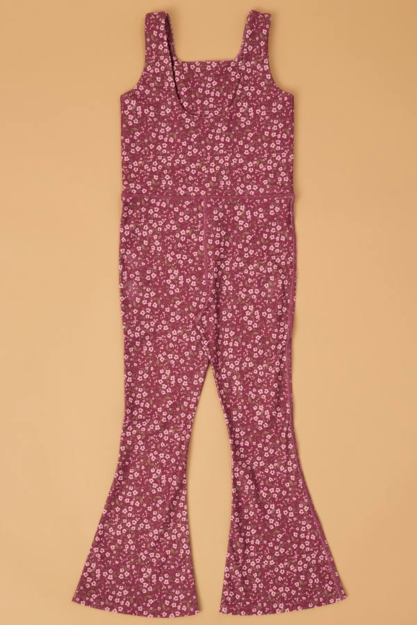 Katie Floral Flare Jumpsuit Detail 4 - Altar'd State