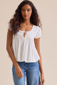 Amayah Smocked Babydoll Top - Altar'd State