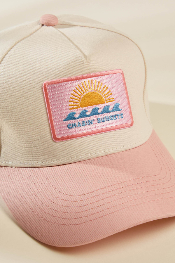 Chasin' Sunsets Trucker Hat Detail 2 - Altar'd State