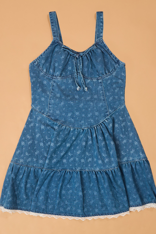 Presley Denim Dress and Tee Set Detail 5 - Altar'd State
