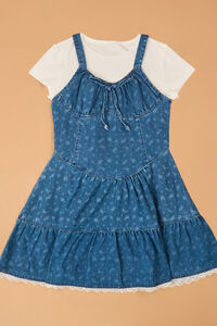 Presley Denim Dress and Tee Set - Altar'd State
