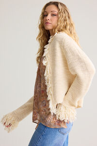 Gabby Fringe Cardigan Sweater Detail 4 - Altar'd State