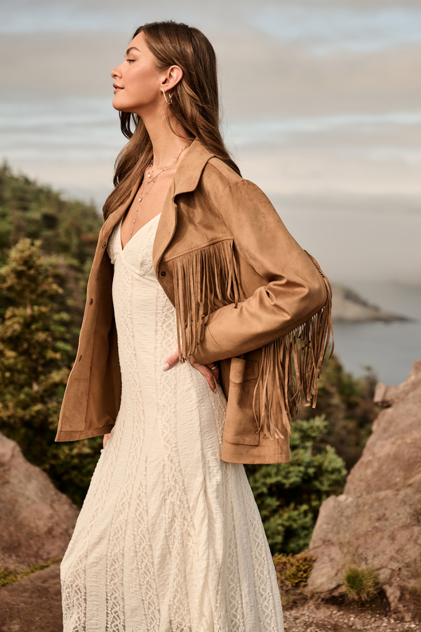 Beth Fringe Jacket Detail 3 - Altar'd State