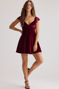 Juliette Velvet Mini Dress Detail 5 - Altar'd State