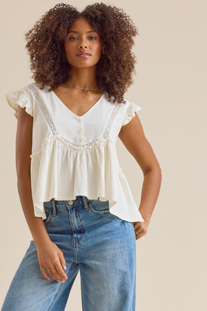 Zaya Boho Henley Top - Altar'd State - 
