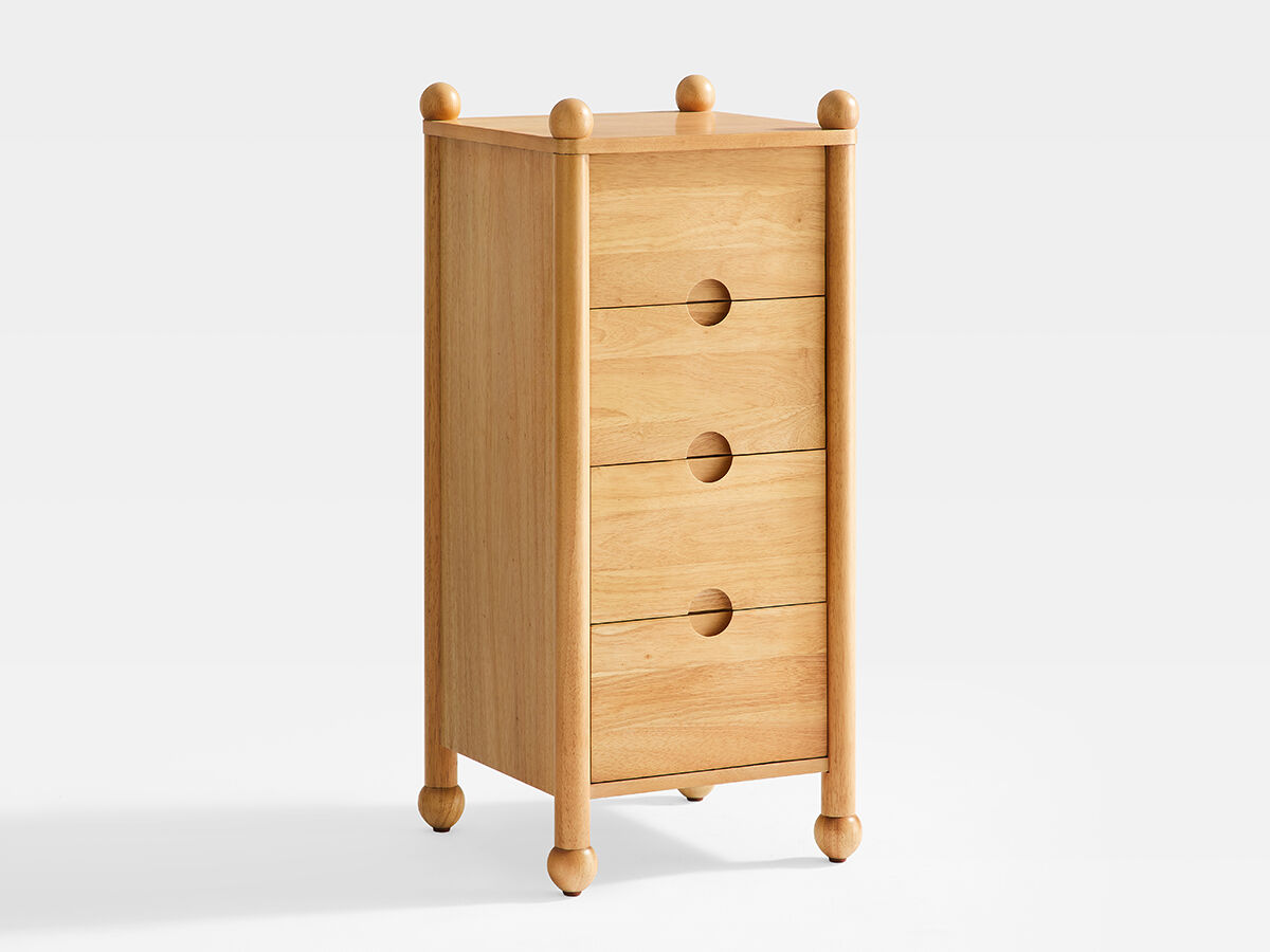 Mariposa Narrow Wood Nightstand Detail 3 - Altar'd State