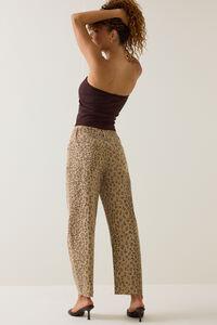 Zariah Cheetah High Waist Barrel Pants Detail 5 - Altar'd State