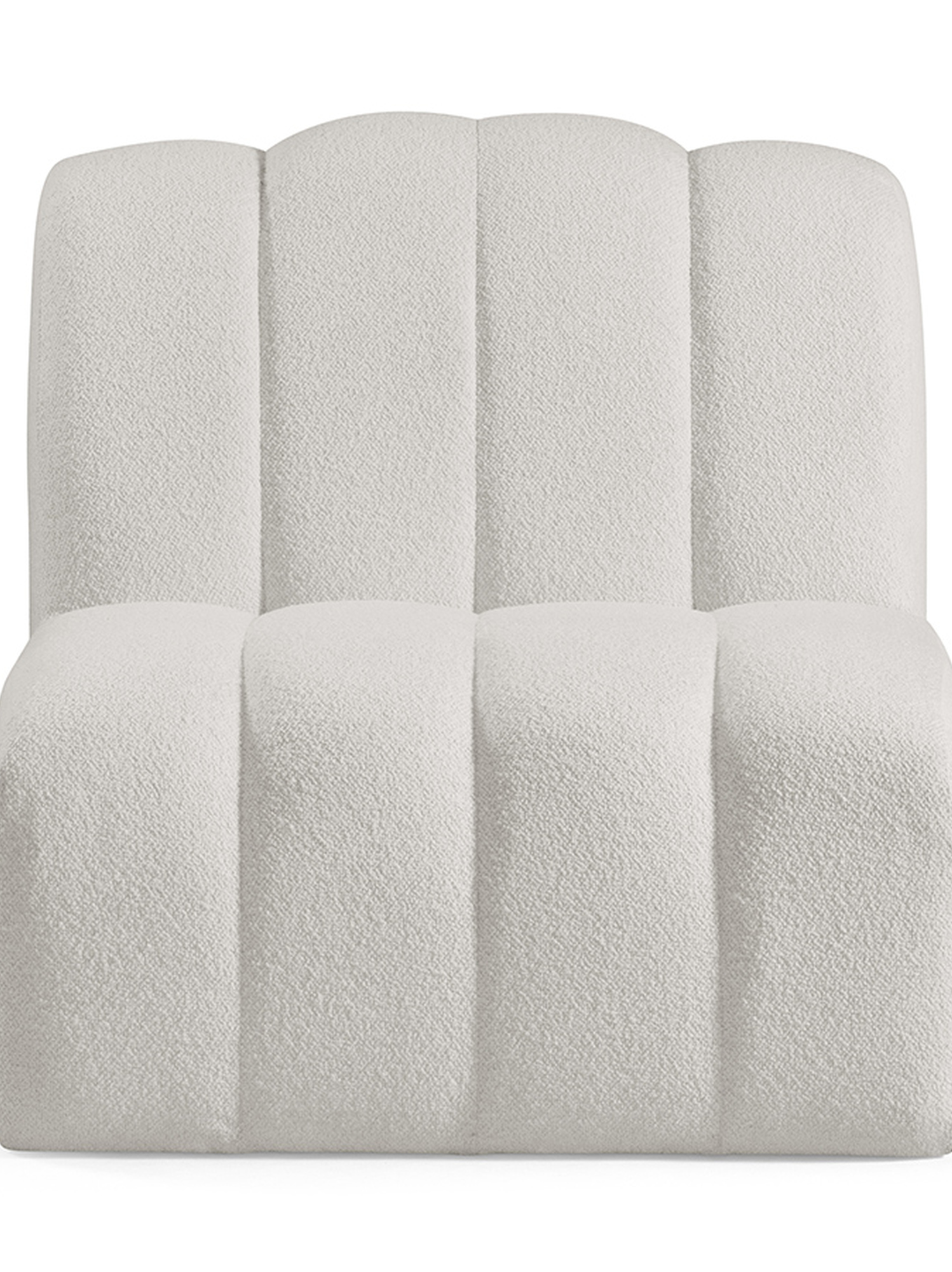 Cream Madison Upholstered Armless Chair - Shop Now