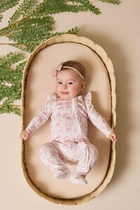 Bonnie Bows Toile Ruffle Footie - Altar'd State
