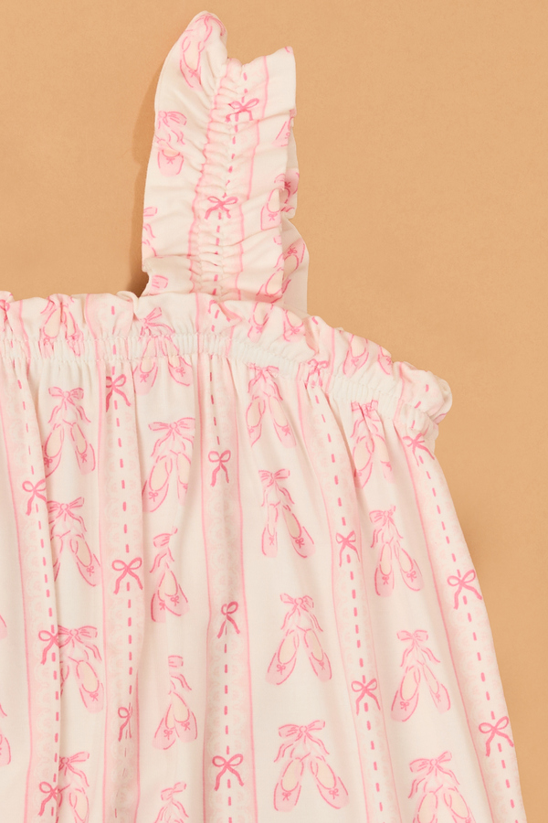 Kimberly Ballet Stripe Overalls Detail 3 - Altar'd State