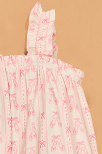 Kimberly Ballet Stripe Overalls Detail 3 - Altar'd State