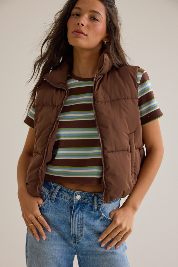 Brinity Puffer Vest Detail 2 - Altar'd State