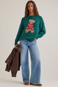 Maya Teddy Bear Sweater Detail 2 - Altar'd State