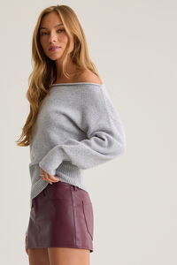 Lenna Vegan Leather Mini Skirt Detail 2 - Altar'd State