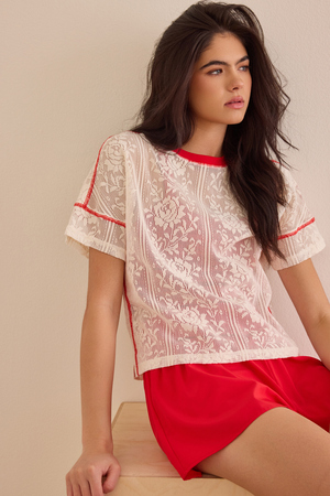 Movement Lace Tee - Altar'd State - 