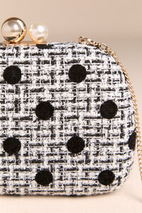 Jennie Polka Dot Tweed Clutch Detail 2 - Altar'd State