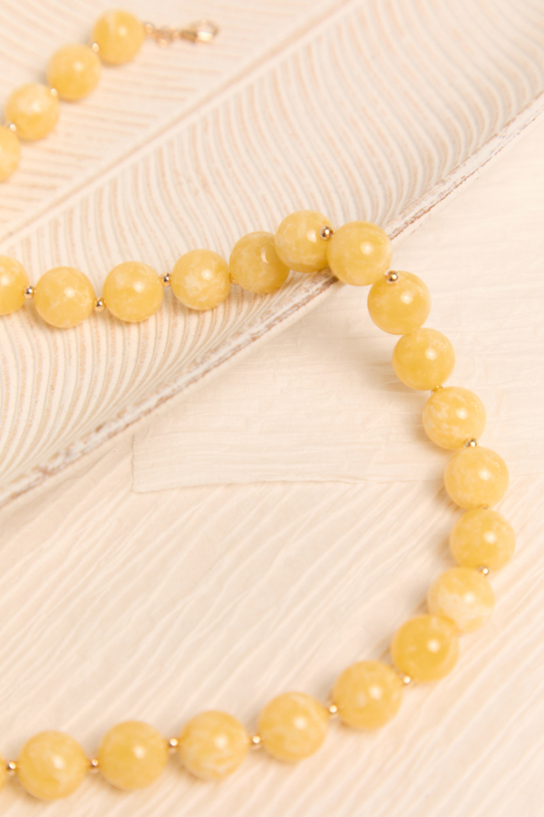 Sunlit Beaded Statement Necklace Detail 3 - Altar'd State