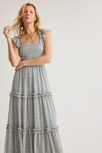 Blakelee Floral Midi Dress Detail 2 - Altar'd State
