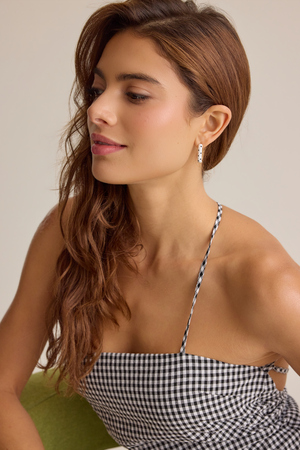 Dotted Oval Statement Hoops - Altar'd State