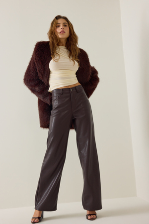 Roman Vegan Leather Pants - Altar'd State - 