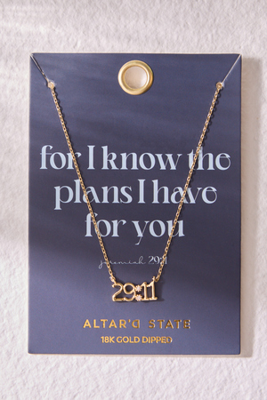 Jeremiah 29:11 Necklace - Altar'd State - 