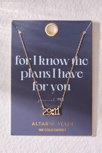 Jeremiah 29:11 Necklace Detail 2 - Altar'd State