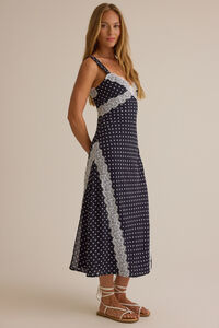 Chelsea Lace Trim Midi Dress Detail 5 - Altar'd State