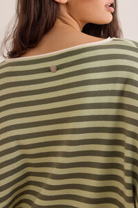 Flow Stripe Boat Neck Pullover Detail 5 - Altar'd State