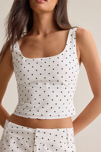 Leilah Polka Dot Tank Detail 2 - Altar'd State
