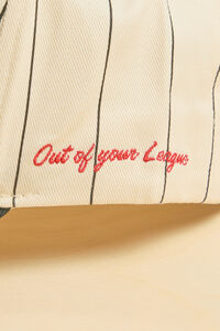 Baseball Striped Trucker Hat Detail 3 - Altar'd State