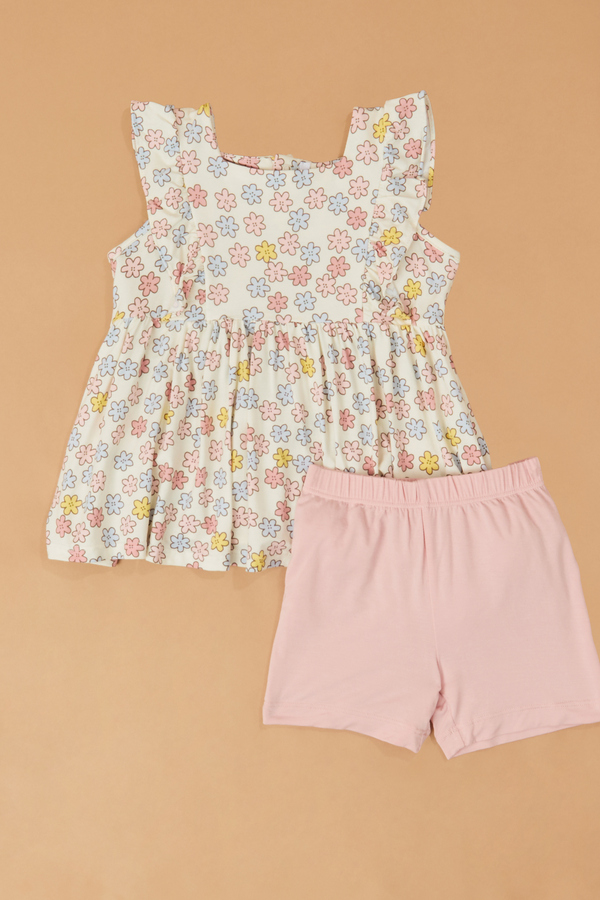 Sara Floral Tank and Shorts Set - Altar'd State