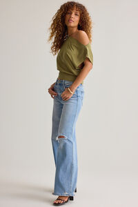 Senna Asymmetrical Neck Top Detail 5 - Altar'd State