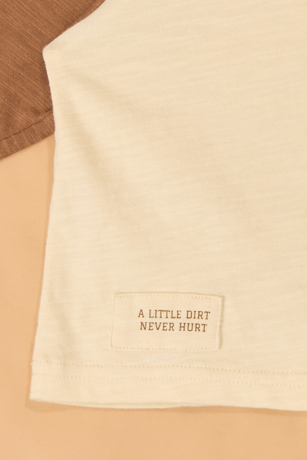 Dirt Never Hurt Raglan Tee Detail 6 - Altar'd State
