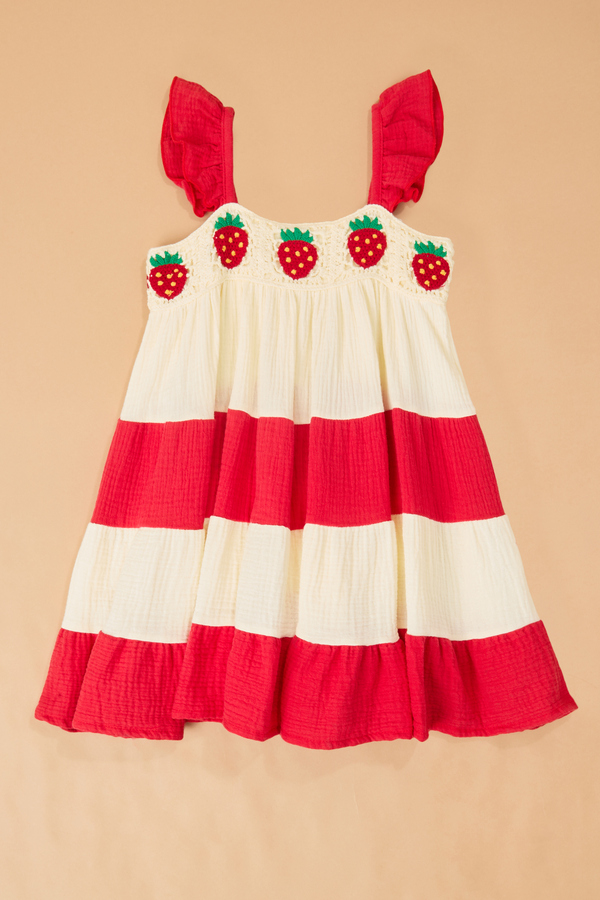 Sadie Strawberry Dress Detail 3 - Altar'd State