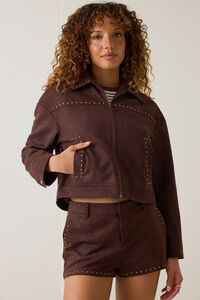 Lennox Suede Short Detail 3 - Altar'd State