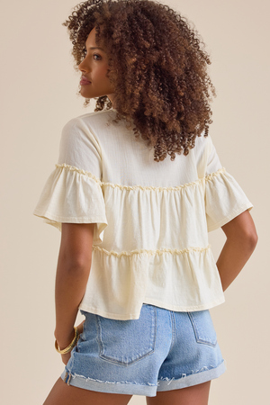 Calliope Tiered Babydoll Top - Altar'd State - 