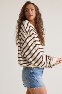 Brooke Textured Striped Top Detail 3 - Altar'd State